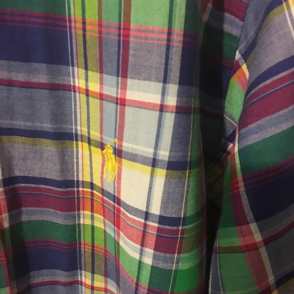 Multi Colored, Plaid, Button Up - image 2